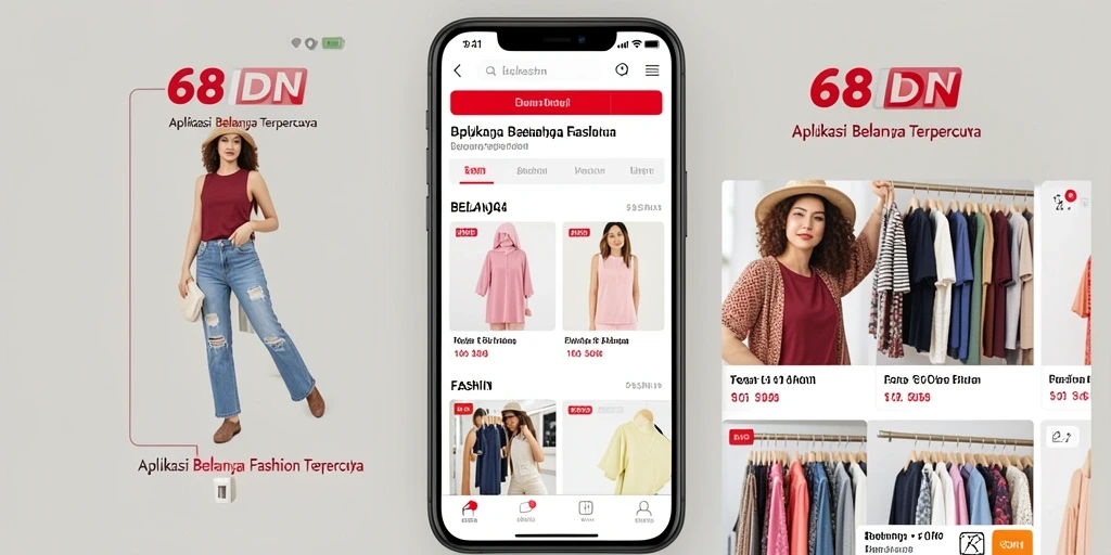Tampilan antarmuka aplikasi 68IDN yang modern dan stylish.