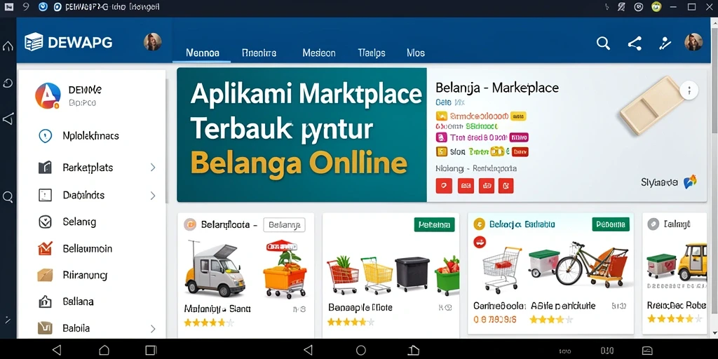 Tampilan antarmuka utama DEWAPG yang menarik dan fungsional.