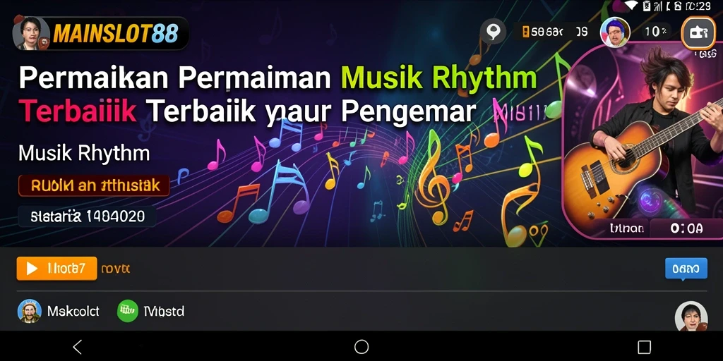 Tampilan antarmuka MAINSLOT88 yang menarik dengan fitur permainan Musik Rhythm.