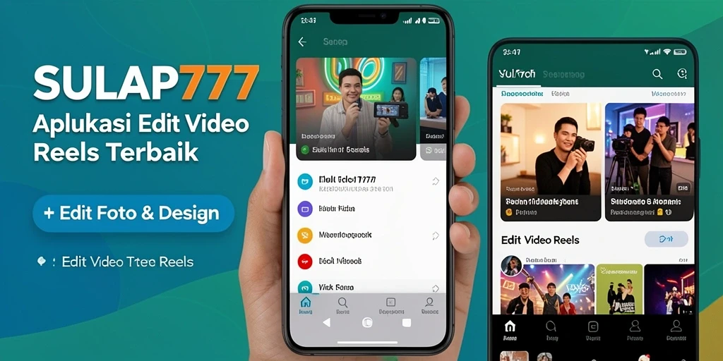 Antarmuka SULAP777 saat mengedit Video Reels yang menarik.