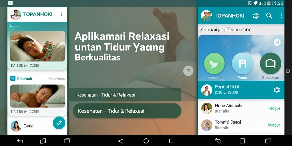 Antarmuka sederhana dan fungsional dari TOPANHOKI untuk tidur nyenyak.